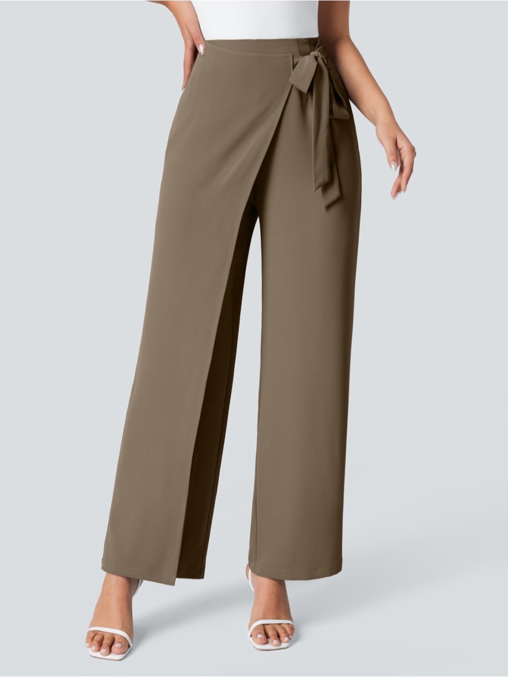 Halara Flex™ High Waisted Tie Side
Wide Leg Work Pants